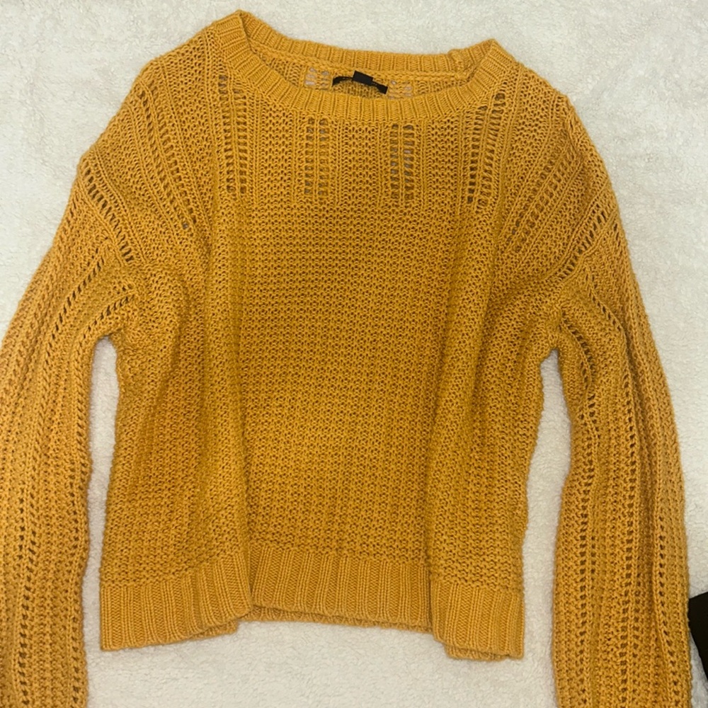 American Eagle Outfitters Yellow Pullover Sweater